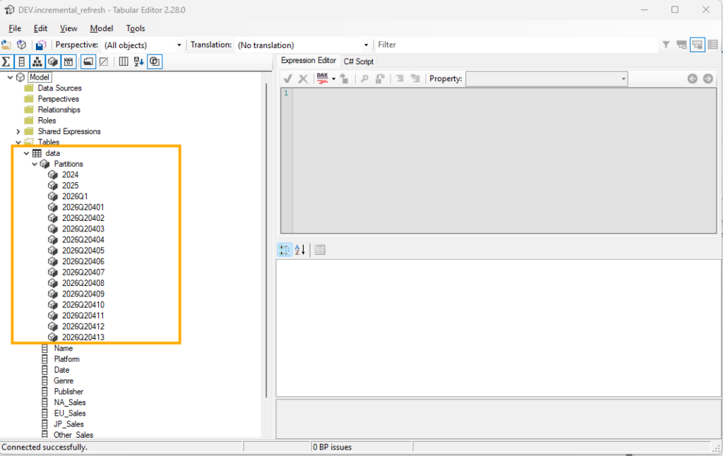 incremental refresh tabular editor 4