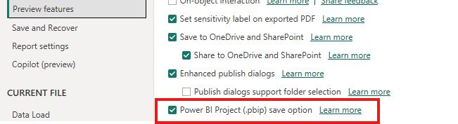 pbix vs pbip vs pbir 4