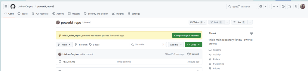 Git integration in Power BI git integration img 14