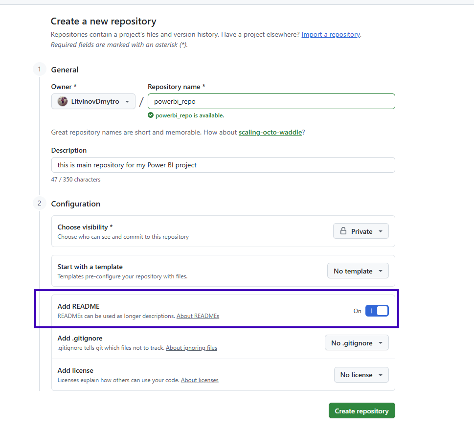 Git integration in Power BI git integration img 4