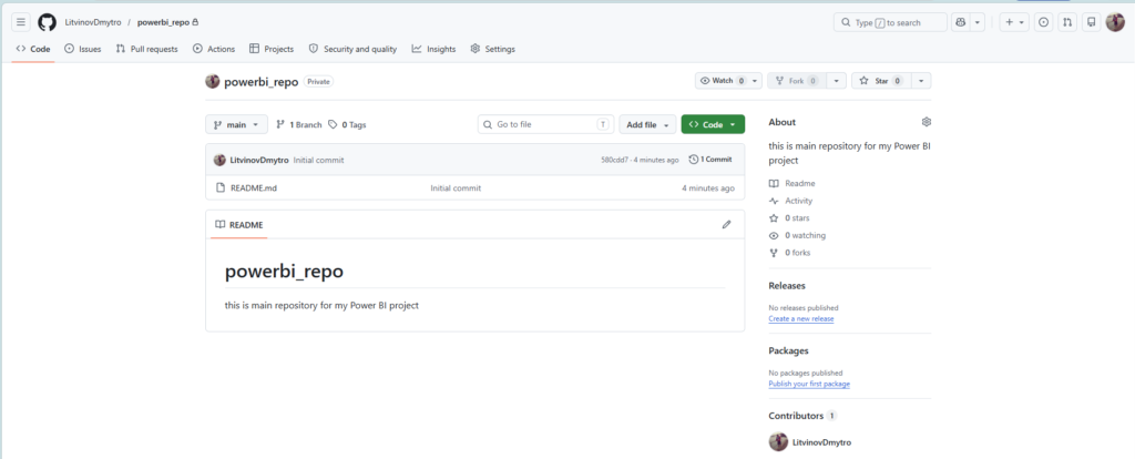 Git integration in Power BI git integration img 5